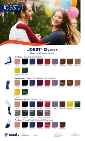 Kleuren JOBST Elvarex en Elvarex Soft